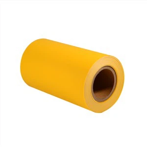 Rolka z masívneho žltého plastu
